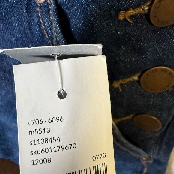 Brand New Lane Bryant Women's Size 24S Cotton Stretch Overalls Denim Medium Wash - Picture 6 of 12